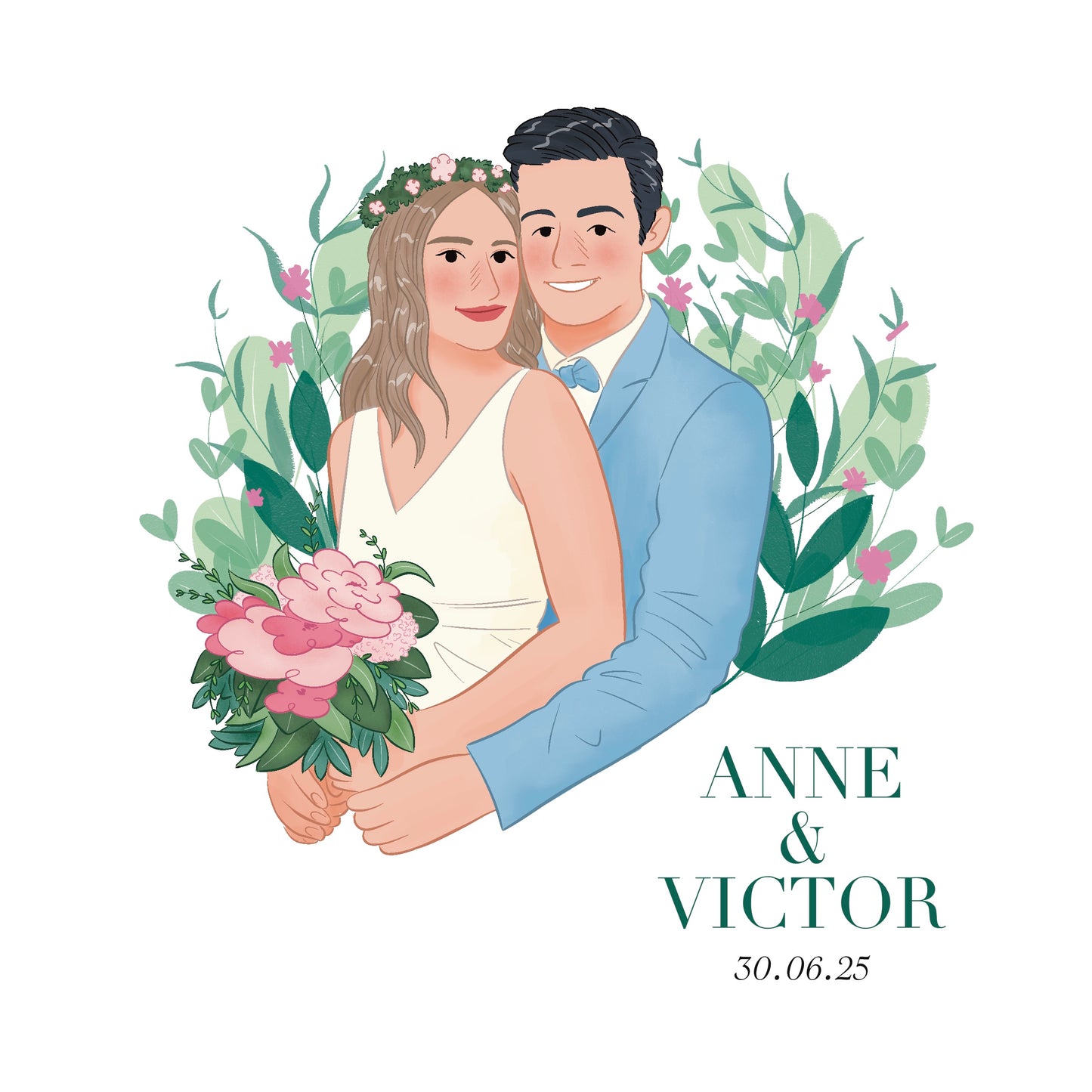 Faire-part de mariage recto/verso